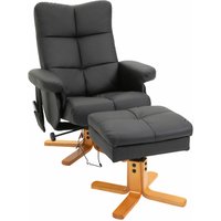 Homcom - Massagesessel mit Hocker, 145° Neigbarer Relaxsessel mit Massagefunktion Liegefunktion Stauraum, TV-Sessel Fernsehsessel für Wohnzimmer, Homcom - Massagesessel mit Hocker, 145° Neigbarer Relaxsessel mit Massagefunktion Liegefunktion Stauraum, TV-Sessel Fernsehsessel für Wohnzimmer, von HOMCOM