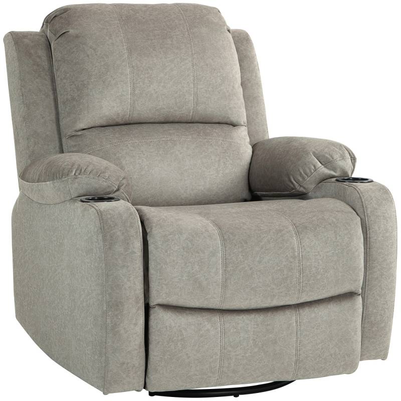 HOMCOM Relaxsessel mit Liegefunktion Wippfunktion Drehbar Taschenfederkern von HOMCOM