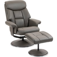HOMCOM Relaxsessel mit Liegefunktion und Wippfunktion, Fernsehsessel mit Hocker und Rückenlehne für Wohnzimmer und Schlafzimmer, Kunstleder   Aosom.de von HOMCOM