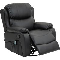 HOMCOM Relaxsessel mit Massagefunktion, Elektrisch Fernsehsessel mit Liegefunktion, Heizfunktion, Drehbar Massagesessel mit Federsystem  Aosom von HOMCOM