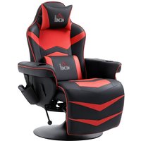 HOMCOM Relaxsessel Elektrisch Fernsehsessel Massagesessel mit Liegefunktion Massage 360° Drehbarer TV Sessel mit Fernbedienung, Becherhalter von HOMCOM