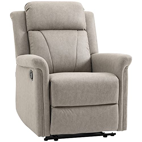 HOMCOM Relaxsessel neigbar 135° Manuell Mikrofaserstoff mit Fußstütze grau HOMCOM Relaxsessel neigbar 135° Manuell Mikrofaserstoff mit Fußstütze grau von HOMCOM