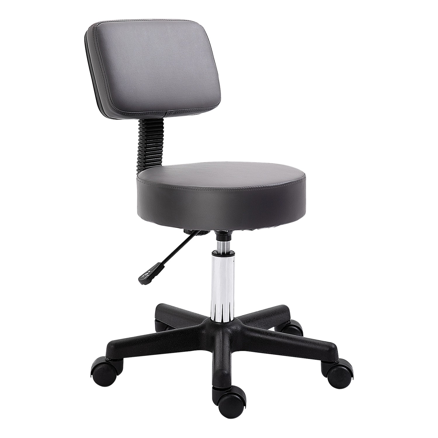 HOMCOM Rollhocker Höhenverstellbar mit Lehne Ø35 x 72-84 cm HOMCOM Rollhocker Höhenverstellbar mit Lehne Ø35 x 72-84 cm von HOMCOM