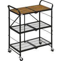 HOMCOM Rollwagen braun MDF B/H/L: ca. 35x68x85 cm HOMCOM Rollwagen braun MDF B/H/L: ca. 35x68x85 cm von HOMCOM