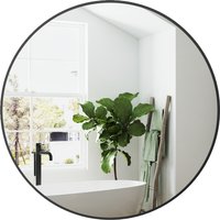 HOMCOM Runder Spiegel, Badezimmerspiegel, Durchmesser 70 cm, Metallrahmen, Wandspiegel, einfach zu installieren, für Schlafzimmer, Wohnzimmer, Eingangsbereich, Schwarz Aosom HOMCOM Runder Spiegel, Badezimmerspiegel, Durchmesser 70 cm, Metallrahmen, Wandspiegel, einfach zu installieren, für Schlafzimmer, Wohnzimmer, Eingangsbereich, Schwarz Aosom von HOMCOM