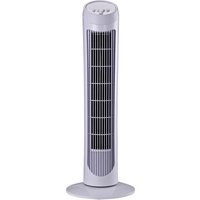 HOMCOM Säulenventilator Turm oszillierend leise 45 W 3 Geschwindigkeiten 27L x 27B x 75H cm weiß   Aosom von HOMCOM