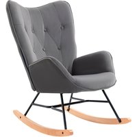 HOMCOM Schaukelstuhl, LxBxH: 84 x 70 x 96 cm - bunt HOMCOM Schaukelstuhl, LxBxH: 84 x 70 x 96 cm - bunt von HOMCOM