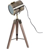 HOMCOM Scheinwerfer-Form natur bronze Holz Eisen B/H/T: ca. 33x65x33 cm 1 Brennstellen HOMCOM Scheinwerfer-Form natur bronze Holz Eisen B/H/T: ca. 33x65x33 cm 1 Brennstellen von HOMCOM