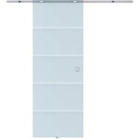 HOMCOM Schiebetür, BxHxS: 77,5x205x0,8 cm, Glas - transparent von HOMCOM