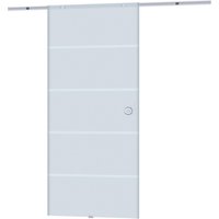 HOMCOM Schiebetür, BxHxS: 90x205x0,8 cm, Glas - transparent von HOMCOM