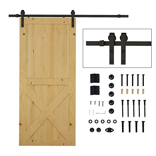 HOMCOM Schiebetüren-Beschlagsatz, 2 m, Komplett-Set mit Schienen, Ausleger, Rohrschellen, Türschrauben-Set, Schiebetürsystem aus Kohlenstoffstahl, Schwarz HOMCOM Schiebetüren-Beschlagsatz, 2 m, Komplett-Set mit Schienen, Ausleger, Rohrschellen, Türschrauben-Set, Schiebetürsystem aus Kohlenstoffstahl, Schwarz von HOMCOM
