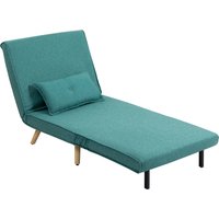 HOMCOM Schlafsessel 1 Platz 4 in 1, Einzelsessel und Schlafsofa mit verstellbarer Rückenlehne in 5 Positionen, inkl. Kissen, Schlafcouch Klick-Klack für Gäste, Wohnzimmer, Büro, Grün Aosom HOMCOM Schlafsessel 1 Platz 4 in 1, Einzelsessel und Schlafsofa mit verstellbarer Rückenlehne in 5 Positionen, inkl. Kissen, Schlafcouch Klick-Klack für Gäste, Wohnzimmer, Büro, Grün Aosom von HOMCOM
