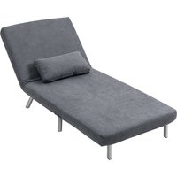 HOMCOM Schlafsessel 2-in-1 klappbar Schlafsofa mit Bettfunktion Relaxsessel mit Verstellbarer Rückenlehne, abnehmbar Kissen, Samtoptik, Gästebett bis 120 kg, Sofabett für Wohnzimmer, Dunkelgrau Aosom HOMCOM Schlafsessel 2-in-1 klappbar Schlafsofa mit Bettfunktion Relaxsessel mit Verstellbarer Rückenlehne, abnehmbar Kissen, Samtoptik, Gästebett bis 120 kg, Sofabett für Wohnzimmer, Dunkelgrau Aosom von HOMCOM