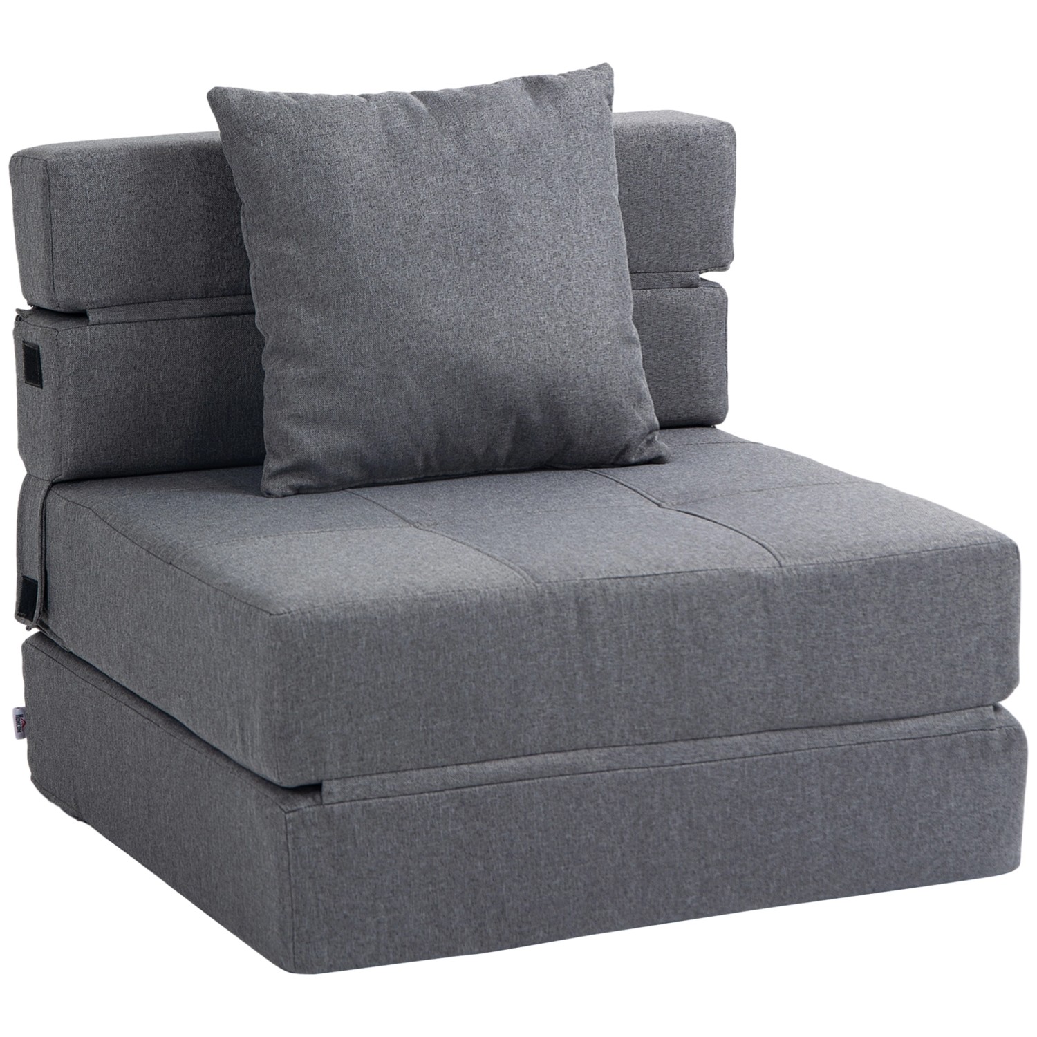 HOMCOM Schlafsessel Klappbar 2-in-1 mit Bettfunktion Kissen HOMCOM Schlafsessel Klappbar 2-in-1 mit Bettfunktion Kissen von HOMCOM