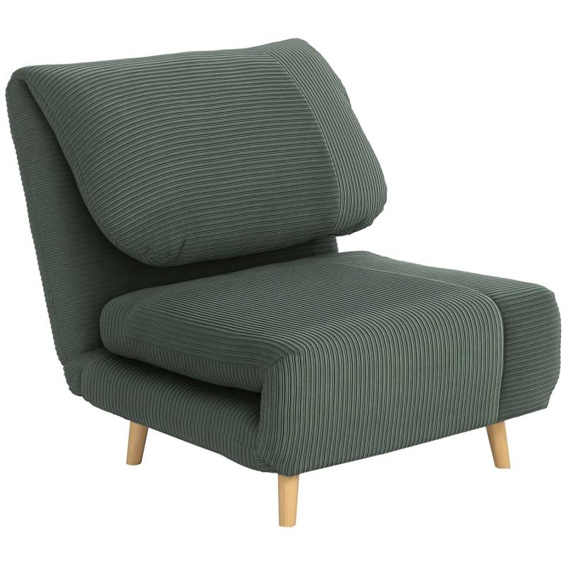 HOMCOM Schlafsessel für Schlafzimmer Polyester Blau 82L x 89B x 84H cm von HOMCOM