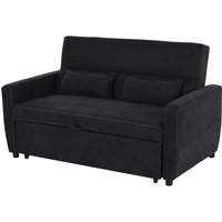 HOMCOM Schlafsofa, Breite: 82 cm, dunkelgrau von HOMCOM