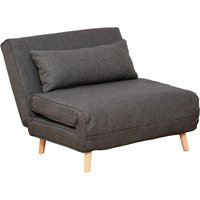 HOMCOM Schlafsofa, BxH: 95 x 80 cm, Textil - grau von HOMCOM