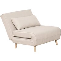 HOMCOM Schlafsofa, BxH: 95 x 80 cm, Textil - weiss von HOMCOM