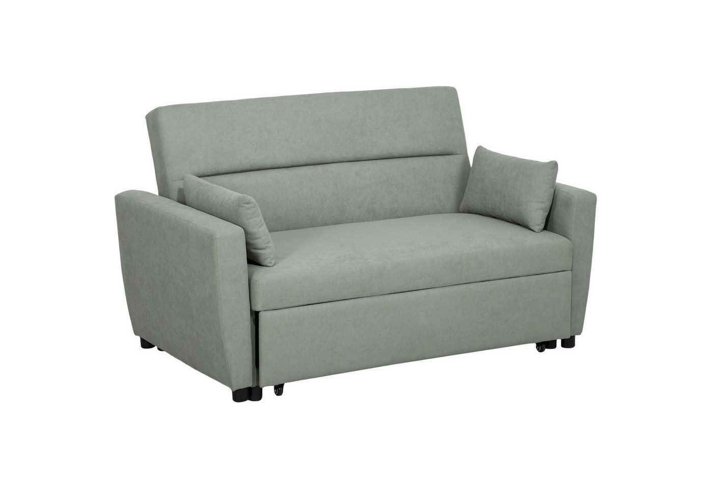 HOMCOM Schlafsofa 2-Sitzer Sofa mit Schlaffunktion, Verstellbare Rückenlehne, Schlafcouch 1 Teile, für Wohnzimmer, Gästezimmer, Hellgrau HOMCOM Schlafsofa 2-Sitzer Sofa mit Schlaffunktion, Verstellbare Rückenlehne, Schlafcouch 1 Teile, für Wohnzimmer, Gästezimmer, Hellgrau von HOMCOM