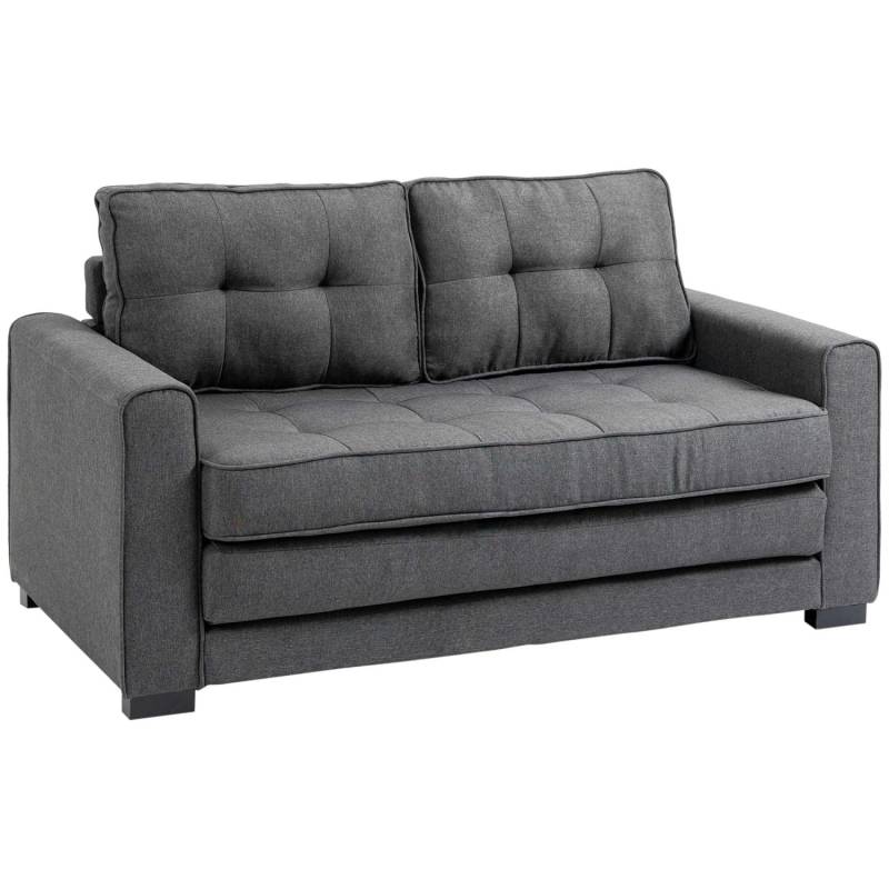 HOMCOM Schlafsofa 2-Sitzer mit Schlaffunktion 147,5 x 75 x 85 cm von HOMCOM