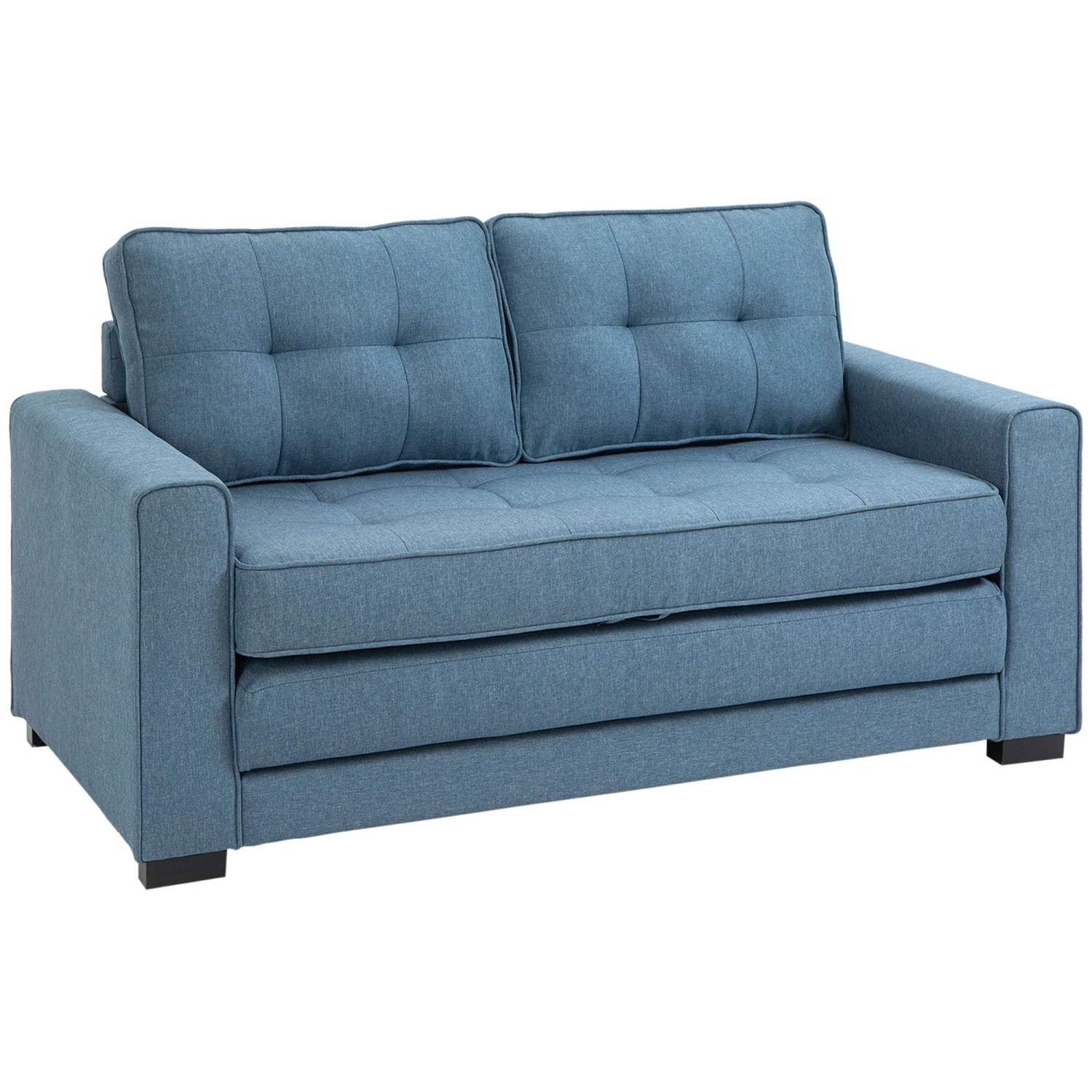 HOMCOM Schlafsofa 2-Sitzer mit Schlaffunktion 147,5 x 75 x 85cm von HOMCOM