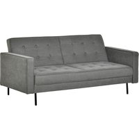 Schlafsofa 3-Sitzer Bettsofa 187 cm x 91 cm x 85 cm - Grau - Homcom von HOMCOM