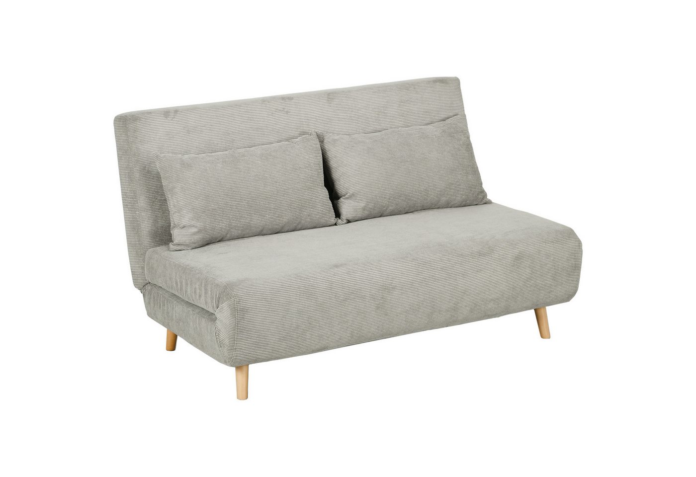 HOMCOM Schlafsofa Doppelschlafsofa mit 3-fach verstellbarer Rückenlehne und 2 Kissen, Polstersofa 1 Teile, für Wohnzimmer, Schlafzimmer, Hellgrau HOMCOM Schlafsofa Doppelschlafsofa mit 3-fach verstellbarer Rückenlehne und 2 Kissen, Polstersofa 1 Teile, für Wohnzimmer, Schlafzimmer, Hellgrau von HOMCOM