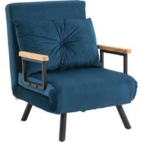 HOMCOM Schlafsofa Relaxsessel Bettfunktion Gästebett Samt Rückenkissen verstellbare Rückenlehne Blau 63x73x81cm Aosom HOMCOM Schlafsofa Relaxsessel Bettfunktion Gästebett Samt Rückenkissen verstellbare Rückenlehne Blau 63x73x81cm Aosom von HOMCOM