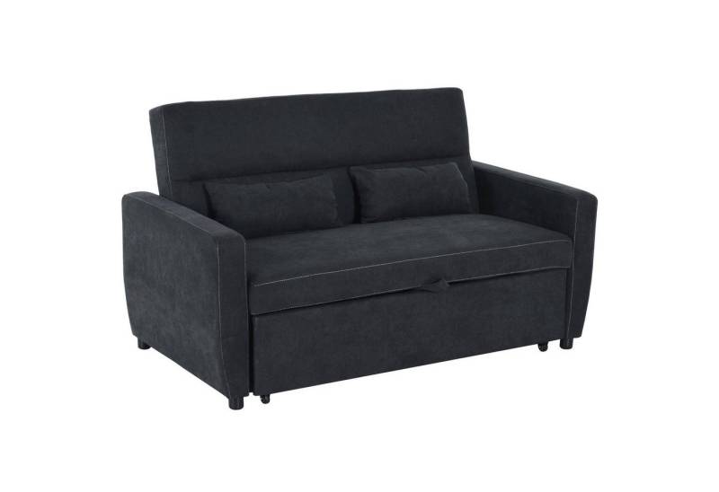 HOMCOM Schlafsofa Bettsofa, Sofa mit Schlaffunktion, Sofagarnitur, Verstellbarer Winkel von HOMCOM