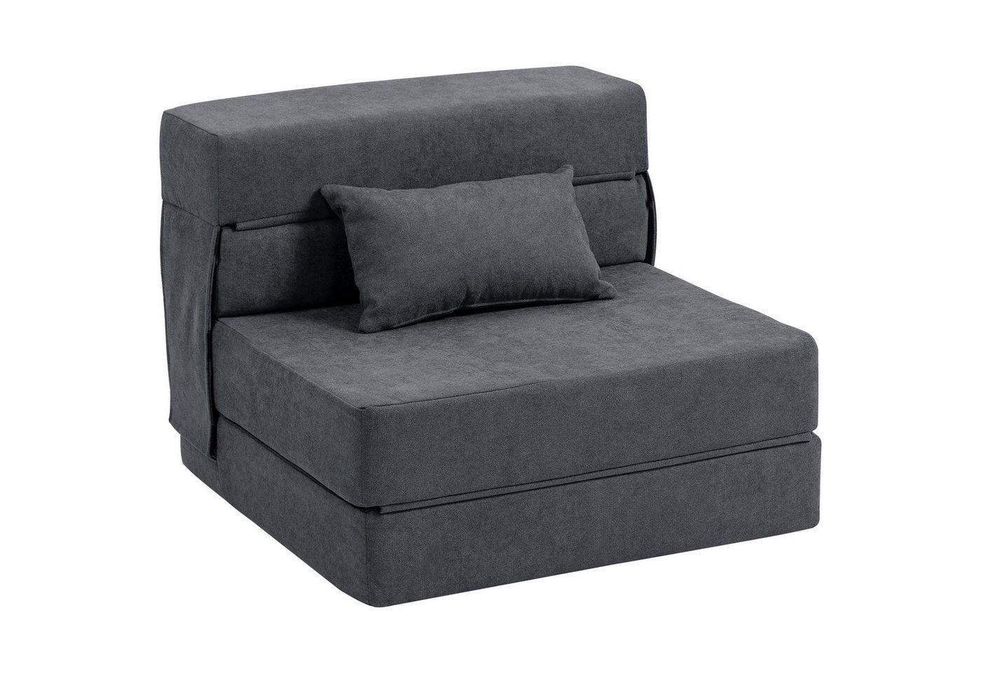 HOMCOM Schlafsofa klappbares Schlafsofa mit Bettfunktion, Lendenkissen, Sofa 1 Teile, Schlafsessel mit Bettfunktion HOMCOM Schlafsofa klappbares Schlafsofa mit Bettfunktion, Lendenkissen, Sofa 1 Teile, Schlafsessel mit Bettfunktion von HOMCOM