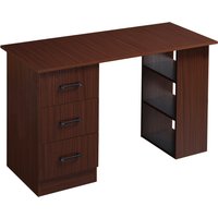 HOMCOM Schreibtisch Büro mit 3 Schubladen und 3 umkehrbaren Regalen, 120 cm Holzschreibtisch, Farbe Walnuss Aosom HOMCOM Schreibtisch Büro mit 3 Schubladen und 3 umkehrbaren Regalen, 120 cm Holzschreibtisch, Farbe Walnuss Aosom von HOMCOM