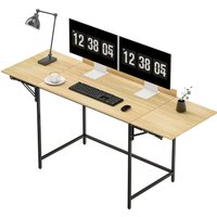 HOMCOM Schreibtisch Klappbar Computertisch Bürotisch mit Modern-Design, Metallgestell für Arbeitszimmer Schlafzimmer Home Office, 100/135/170 x 58 x 78 cm Eiche Aosom HOMCOM Schreibtisch Klappbar Computertisch Bürotisch mit Modern-Design, Metallgestell für Arbeitszimmer Schlafzimmer Home Office, 100/135/170 x 58 x 78 cm Eiche Aosom von HOMCOM
