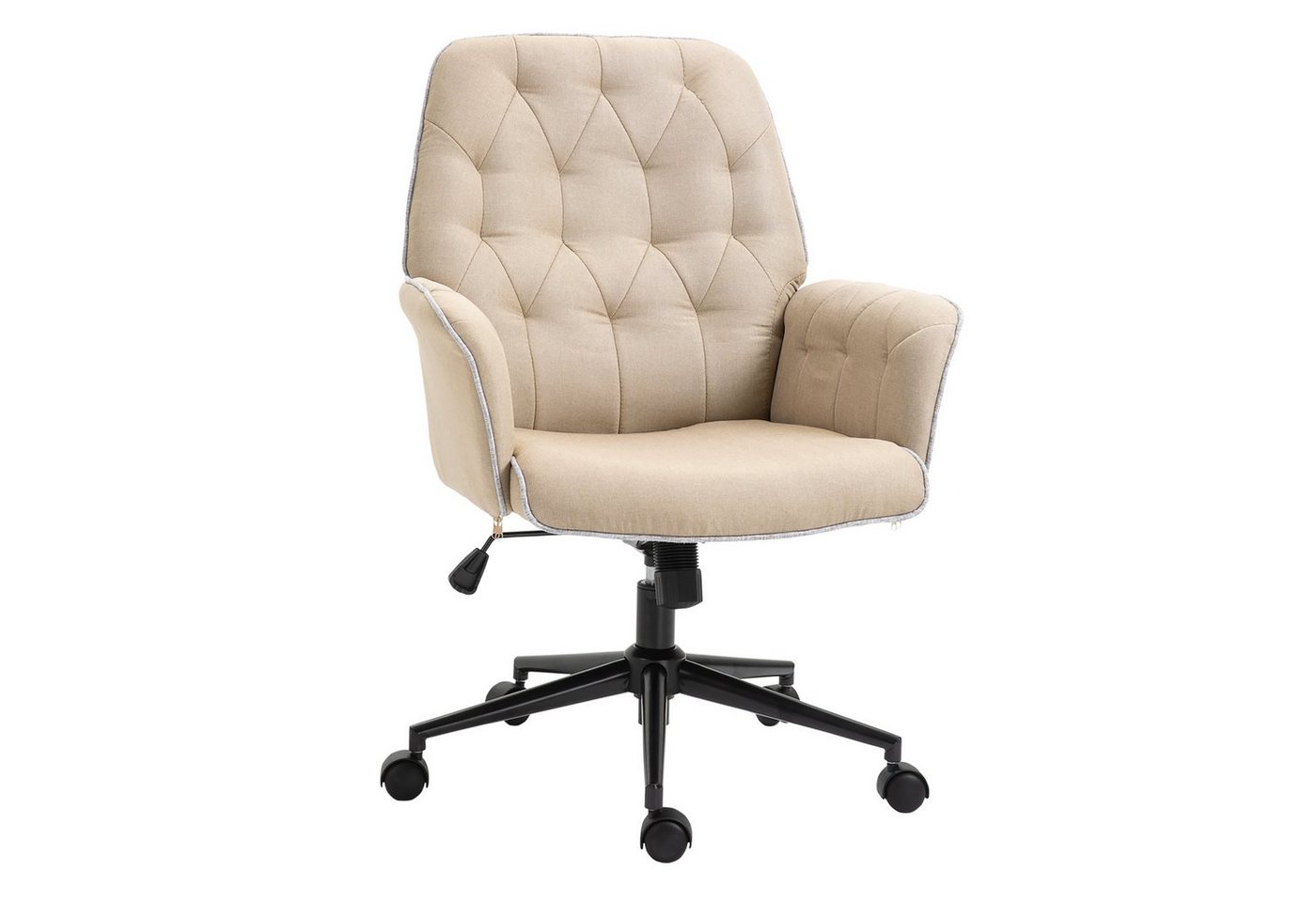 Vinsetto Bürostuhl Home-Office-Stuhl, Schreibtischstuhl mit Wippfunktion (Bürostuhl, 1 St), für Büro, Arbeitszimmer, Beige Vinsetto Bürostuhl Home-Office-Stuhl, Schreibtischstuhl mit Wippfunktion (Bürostuhl, 1 St), für Büro, Arbeitszimmer, Beige von Vinsetto
