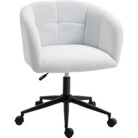 HOMCOM Schreibtischstuhl Homeoffice Stuhl mit Samt-Leinenoptik, gewölbter Rückenlehne, Höhenverstellbar Drehstuhl mit Wippfunktion, Bürostuhl bis 120 kg für Arbeitszimmer, Schlafzimmer, Cremeweiß Aosom HOMCOM Schreibtischstuhl Homeoffice Stuhl mit Samt-Leinenoptik, gewölbter Rückenlehne, Höhenverstellbar Drehstuhl mit Wippfunktion, Bürostuhl bis 120 kg für Arbeitszimmer, Schlafzimmer, Cremeweiß Aosom von HOMCOM