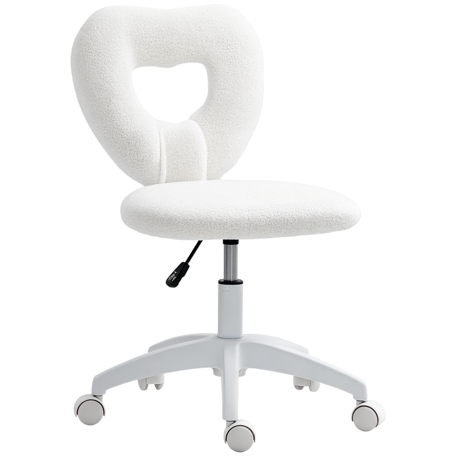 HOMCOM Schreibtischstuhl Polyester Weiß 56L x 45B x 78-88H cm HOMCOM Schreibtischstuhl Polyester Weiß 56L x 45B x 78-88H cm von HOMCOM