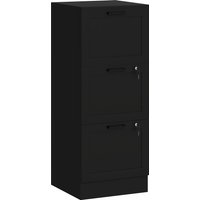 HOMCOM Schubladenschrank 3 Schubladen   Aktenschrank mit 2 Schlössern & Hängeschiene für A4/Letter   40 x 40 x 101 cm, Schwarz   Aosom HOMCOM Schubladenschrank 3 Schubladen   Aktenschrank mit 2 Schlössern & Hängeschiene für A4/Letter   40 x 40 x 101 cm, Schwarz   Aosom von HOMCOM