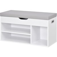 HOMCOM Schuhbank mit Stauraum Sitzbank Sitztruhe Eingangsbereich Diele PU Weiß 80 × 30 × 43 cm Aosom HOMCOM Schuhbank mit Stauraum Sitzbank Sitztruhe Eingangsbereich Diele PU Weiß 80 × 30 × 43 cm Aosom von HOMCOM