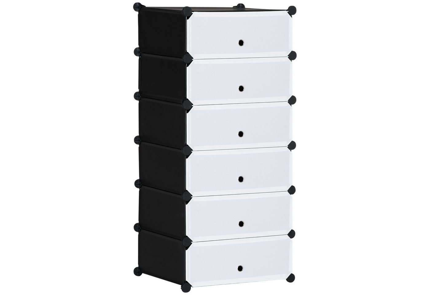 HOMCOM Schuhregal Kunststoffregal für 6 Paar Schuhe, Schuhkarton für Flur 1-tlg., DIY Steckregal, 49 x 36,5 x 108 cm HOMCOM Schuhregal Kunststoffregal für 6 Paar Schuhe, Schuhkarton für Flur 1-tlg., DIY Steckregal, 49 x 36,5 x 108 cm von HOMCOM