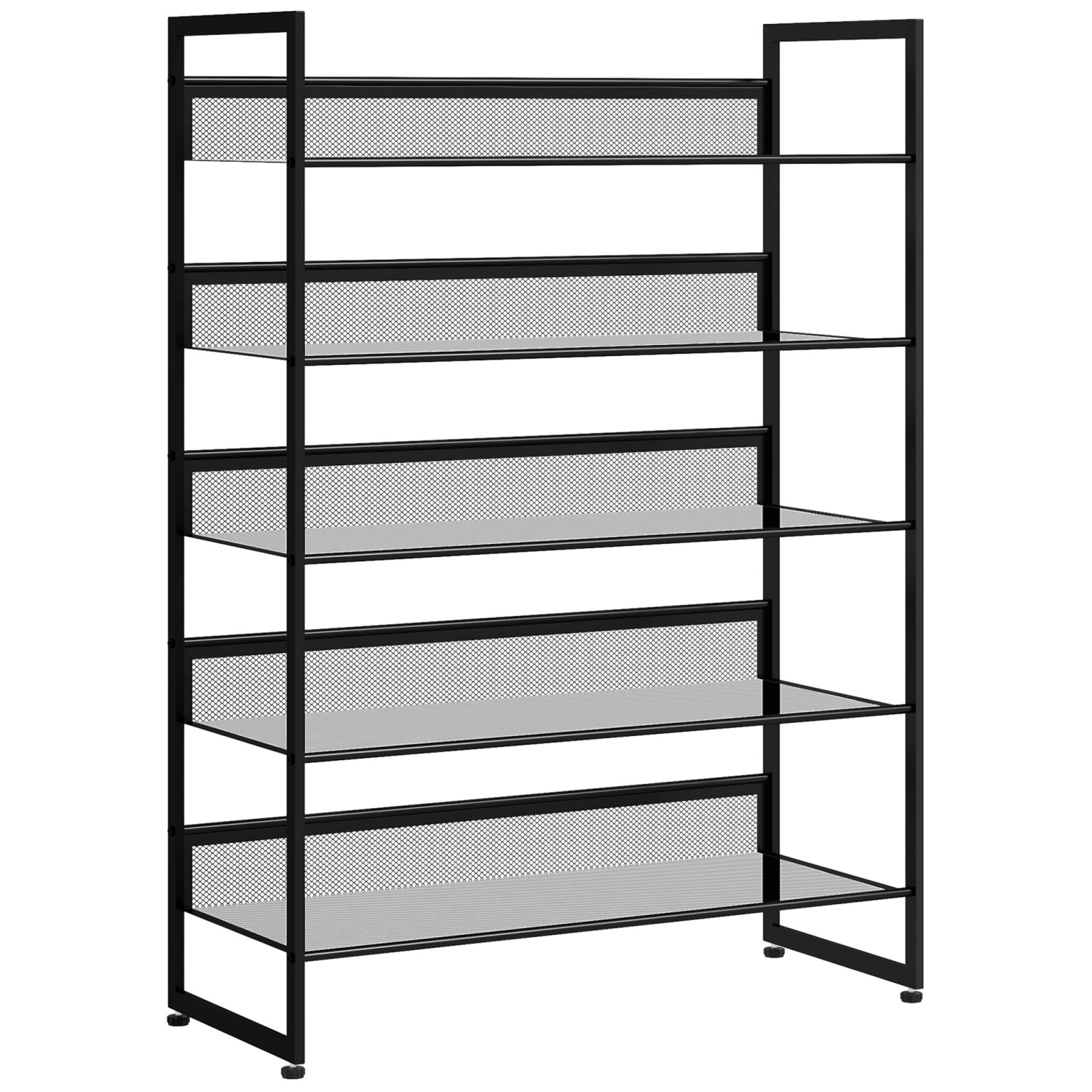HOMCOM Schuhregal mit 5 Ebenen für Max. 15 Paar Schuhe Stahl 72 x 30 x 102 cm HOMCOM Schuhregal mit 5 Ebenen für Max. 15 Paar Schuhe Stahl 72 x 30 x 102 cm von HOMCOM