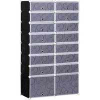 HOMCOM Schuhschrank, BxH: 37 x 160 cm, Kunststoff - schwarz HOMCOM Schuhschrank, BxH: 37 x 160 cm, Kunststoff - schwarz von HOMCOM