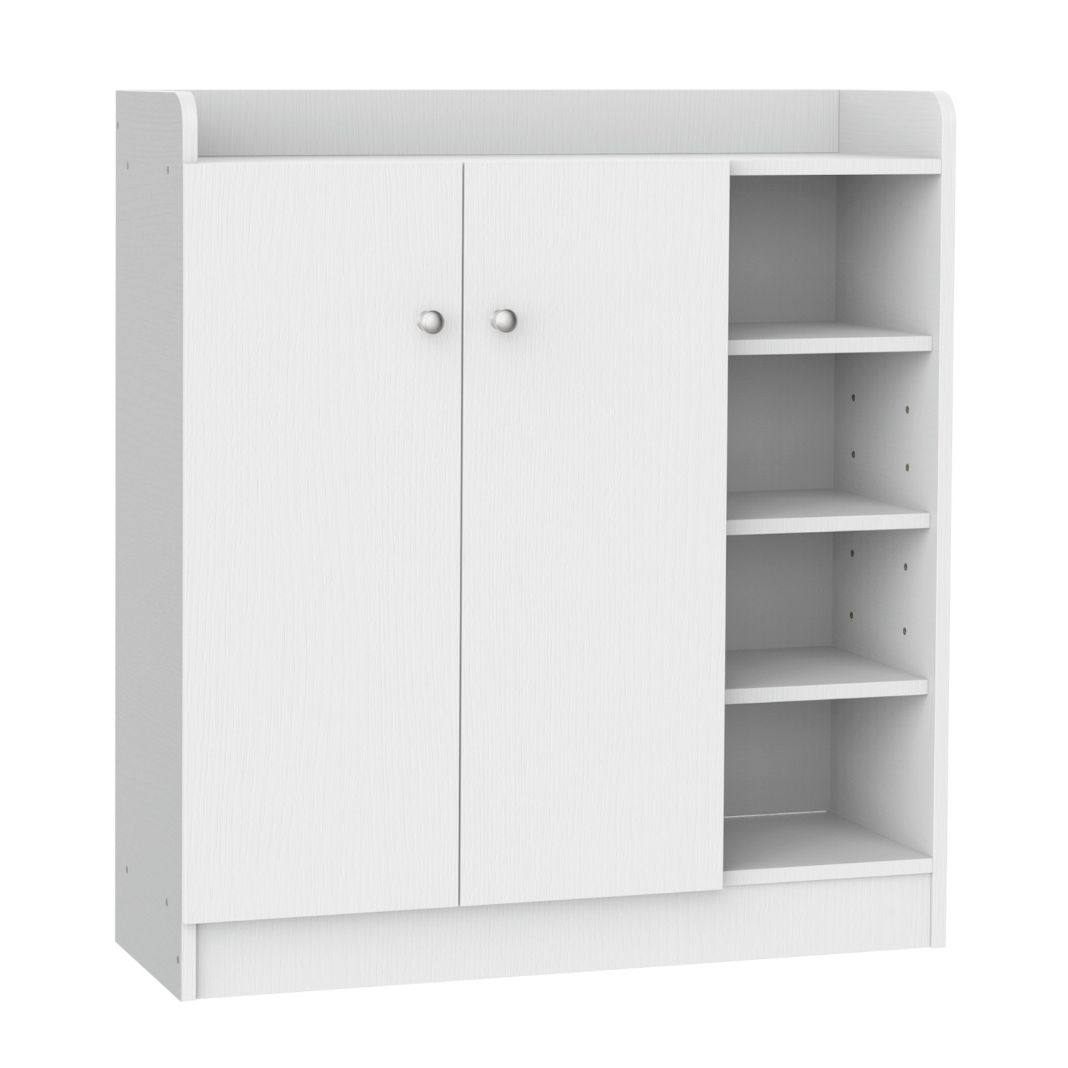 HOMCOM Schuhschrank Regal 2-Türig 4 Fächer Spanplatte MDF Weiß 80L x 30B x 90Hcm HOMCOM Schuhschrank Regal 2-Türig 4 Fächer Spanplatte MDF Weiß 80L x 30B x 90Hcm von HOMCOM