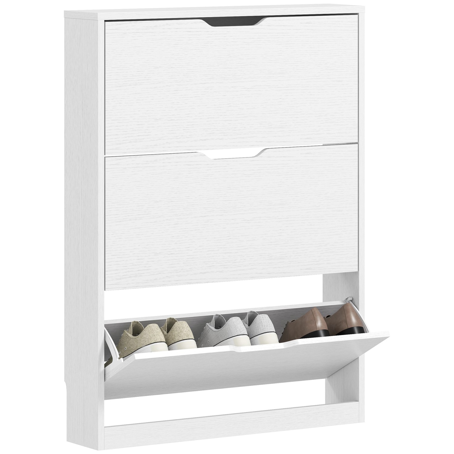 HOMCOM Schuhschrank Spanplatte 80L x 17B x 108H cm Weiß HOMCOM Schuhschrank Spanplatte 80L x 17B x 108H cm Weiß von HOMCOM