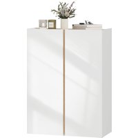 HOMCOM Schuhschrank mit 2 Hochglanz Türen Schuhregal Schuhkommode mit 6 Verstellbaren Fächern Schuhaufbewahrung mit Soft-Close-Funktion für 18 Paar Schuhe 70 x 35 x 95 cm, Weiß Aosom HOMCOM Schuhschrank mit 2 Hochglanz Türen Schuhregal Schuhkommode mit 6 Verstellbaren Fächern Schuhaufbewahrung mit Soft-Close-Funktion für 18 Paar Schuhe 70 x 35 x 95 cm, Weiß Aosom von HOMCOM