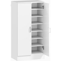 HOMCOM Schuhschrank mit 2 Türen, Schuhregal, Schuhaufbewahrung mit 6 Verstellbaren Ablagen Schuhkommode mit Soft-Close-Funktion für 14 Paar Schuhe 55 x 35 x 108 cm, Weiß Aosom HOMCOM Schuhschrank mit 2 Türen, Schuhregal, Schuhaufbewahrung mit 6 Verstellbaren Ablagen Schuhkommode mit Soft-Close-Funktion für 14 Paar Schuhe 55 x 35 x 108 cm, Weiß Aosom von HOMCOM