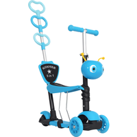 HOMCOM Scooter Tretroller Kinderroller Cityroller Kickboard Lenker Teleskoprohr höhenverstellbar Blau 62 x 25 x 72,5 cm Aosom HOMCOM Scooter Tretroller Kinderroller Cityroller Kickboard Lenker Teleskoprohr höhenverstellbar Blau 62 x 25 x 72,5 cm Aosom von HOMCOM