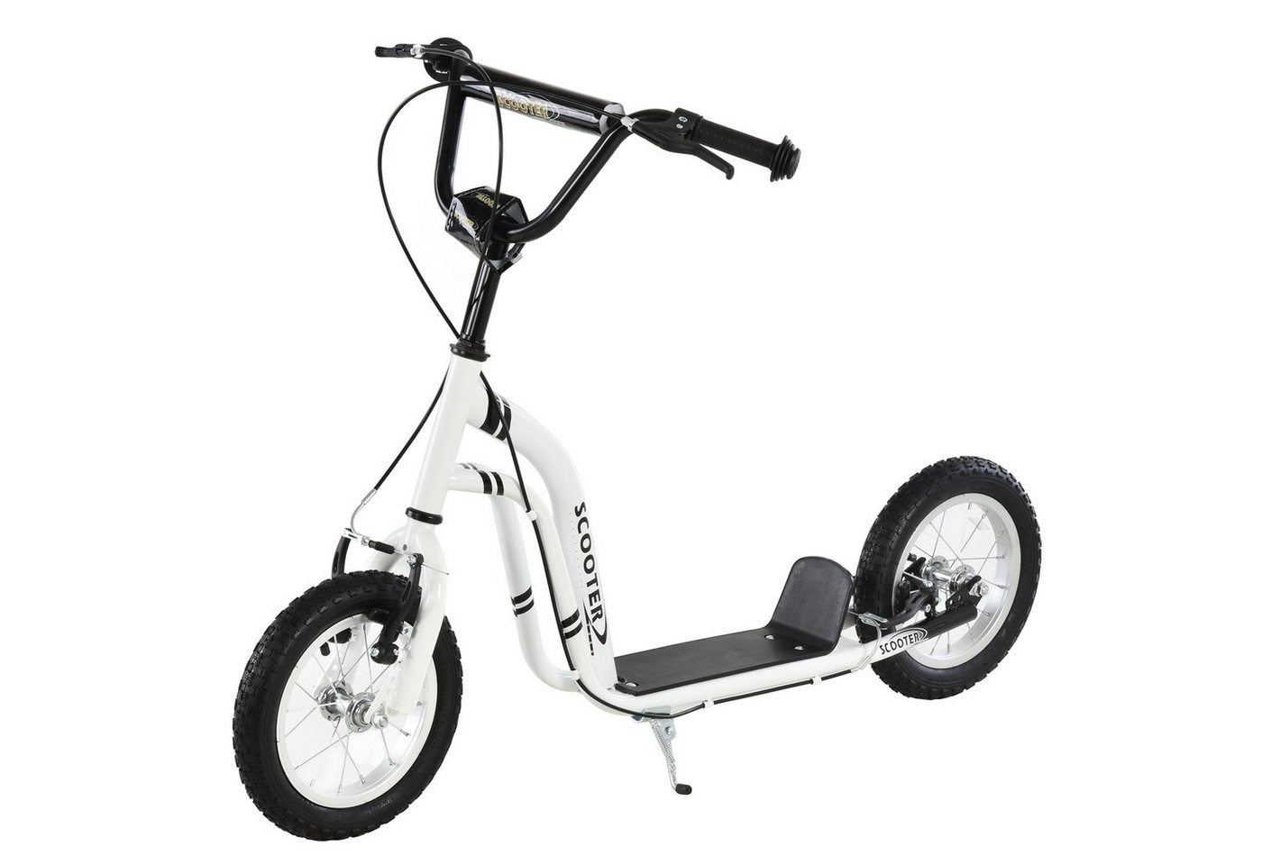 HOMCOM Scooter Tretroller mit Handbremse von HOMCOM