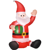 HOMCOM Selbstaufblasbarer Weihnachtsmann LED Weihnachtsdekoration mit Geschenk und Gebläse, rot, 70x50x120cm für festliche Stimmung   Aosom.de HOMCOM Selbstaufblasbarer Weihnachtsmann LED Weihnachtsdekoration mit Geschenk und Gebläse, rot, 70x50x120cm für festliche Stimmung   Aosom.de von HOMCOM