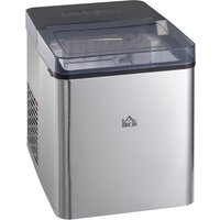 HOMCOM Selbstreinigende Eiswürfelmaschine 15 kg pro 24h 16 L Eiswürfelbereiter mit 21 L Wassertank Schaufel und Korb 2 Größen   Aosom.de von HOMCOM