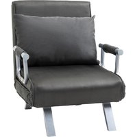 HOMCOM Sessel, Breite: 65 cm, inklusive Auflagen - grau von HOMCOM