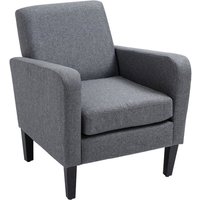 HOMCOM Sessel, Breite: 66 cm, inklusive Auflagen - grau von HOMCOM
